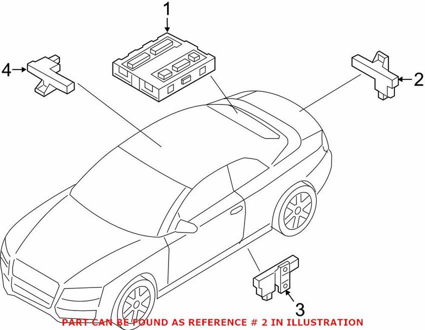 Audi Keyless Entry Antenna 8K0907247